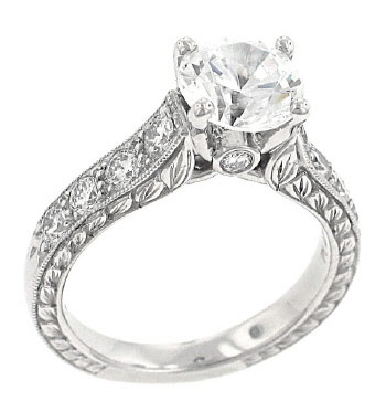 Platinum Ring With Diamonds